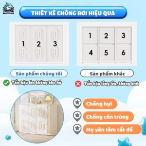 Tủ nhựa 5 ngăn 4 cánh Pakey E011