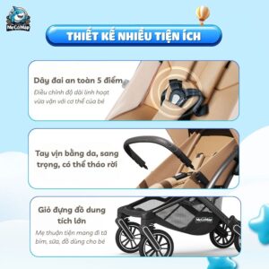 Xe đẩy gấp gọn Baobaohao Z5 cao cấp