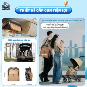 Xe đẩy gấp gọn Baobaohao Z5 cao cấp
