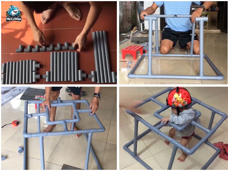 Chi tiết 2 cách làm xe tập đi cho bé sáng tạo, an toàn tại nhà