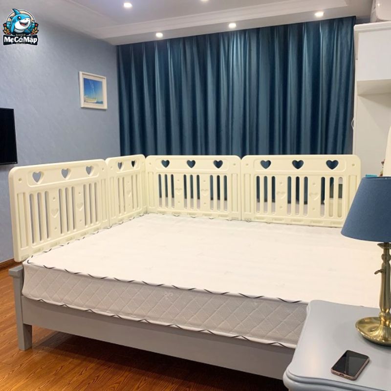 thanh chắn giường cho bé