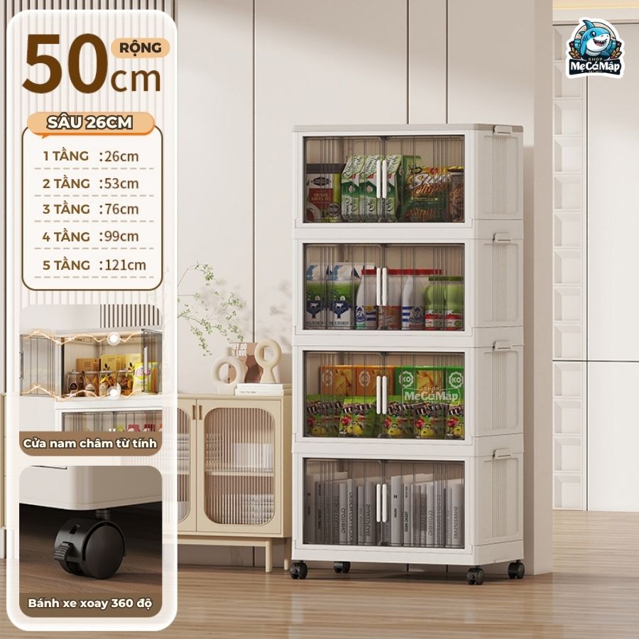 tu-nhua-cho-be-gap-gon-hc20 (10) Tủ nhựa cho bé 3/4/5 tầng HC20