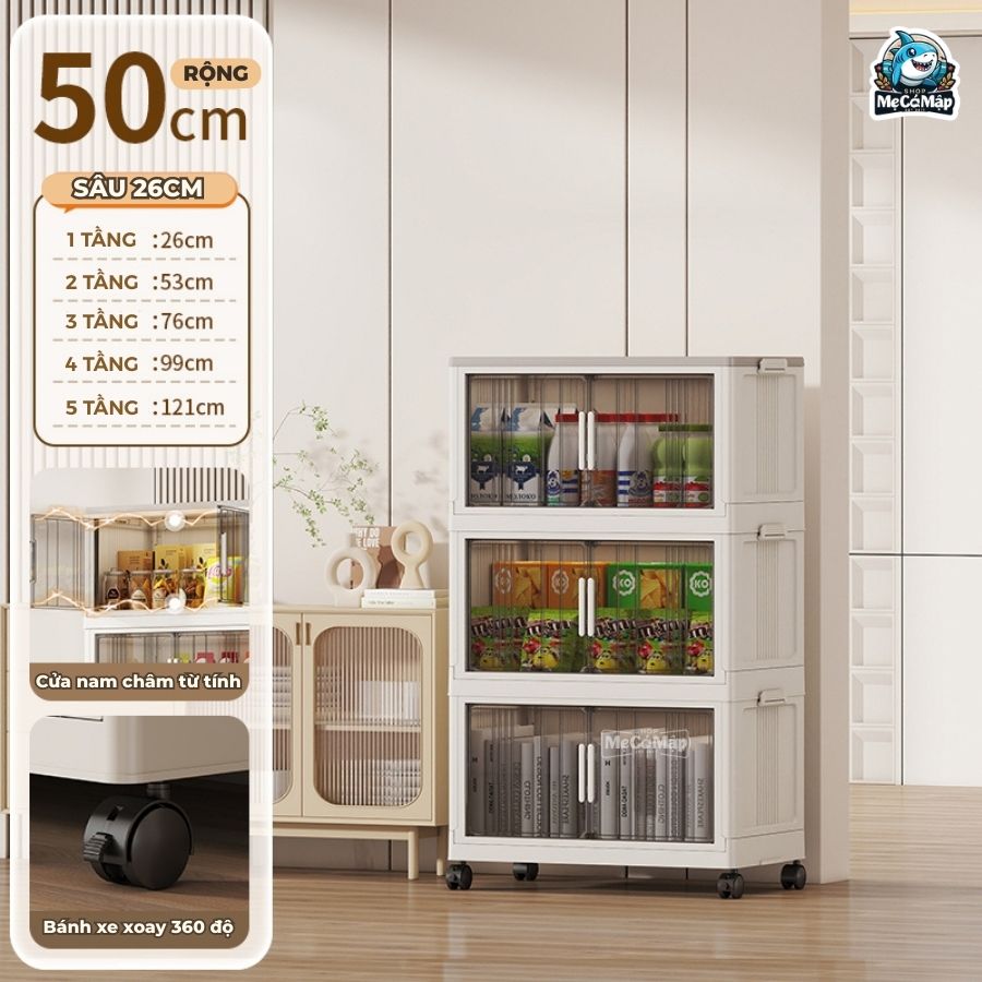 tu-nhua-cho-be-gap-gon-hc20 (9) Tủ nhựa cho bé 3/4/5 tầng HC20