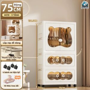 Tủ nhựa cho bé có ngăn treo HC19