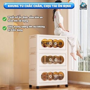 Tủ nhựa cho bé có ngăn treo HC19