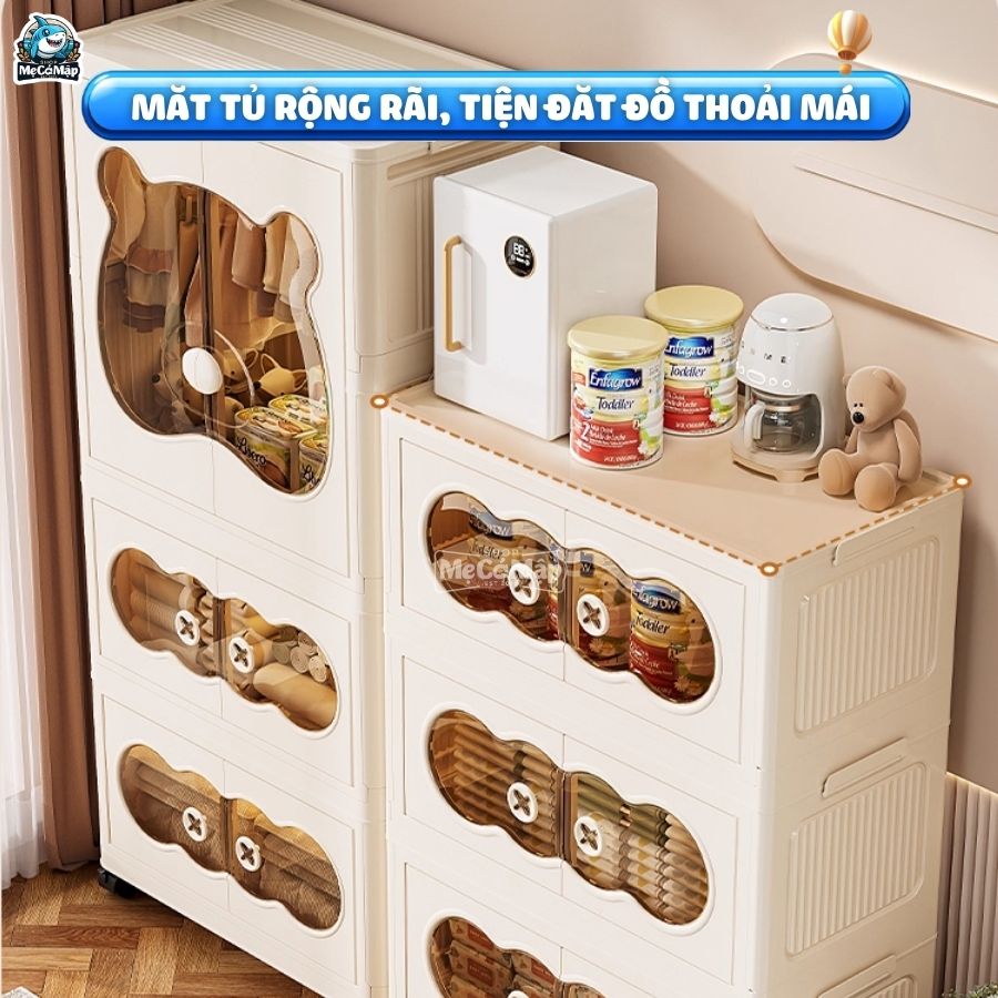 Tủ nhựa cho bé có ngăn treo HC19