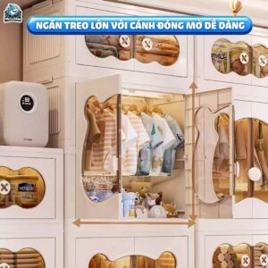 Tủ nhựa cho bé có ngăn treo HC19