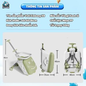 Vali Zinbang X8 đa năng