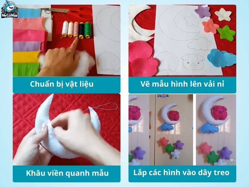 Hướng dẫn 3 cách làm đồ chơi treo nôi cho bé siêu đơn giản
