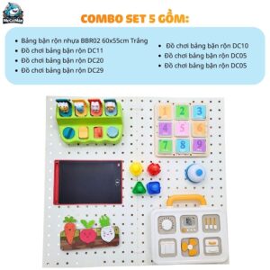 Combo bảng bận rộn và đồ chơi Montessori