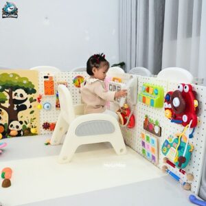 Combo bảng bận rộn và đồ chơi Montessori