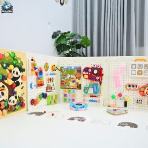 Combo bảng bận rộn và đồ chơi Montessori