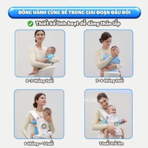 Địu vải Vinng D6 cao cấp mềm mại