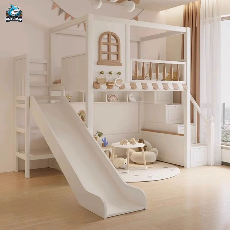 Lưu ý cách chọn và sử dụng giường tầng có cầu trượt cho bé