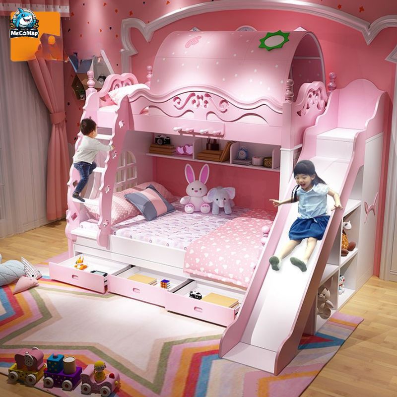 Lưu ý cách chọn và sử dụng giường tầng có cầu trượt cho bé