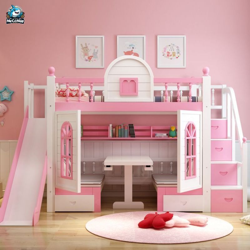 Lưu ý cách chọn và sử dụng giường tầng có cầu trượt cho bé