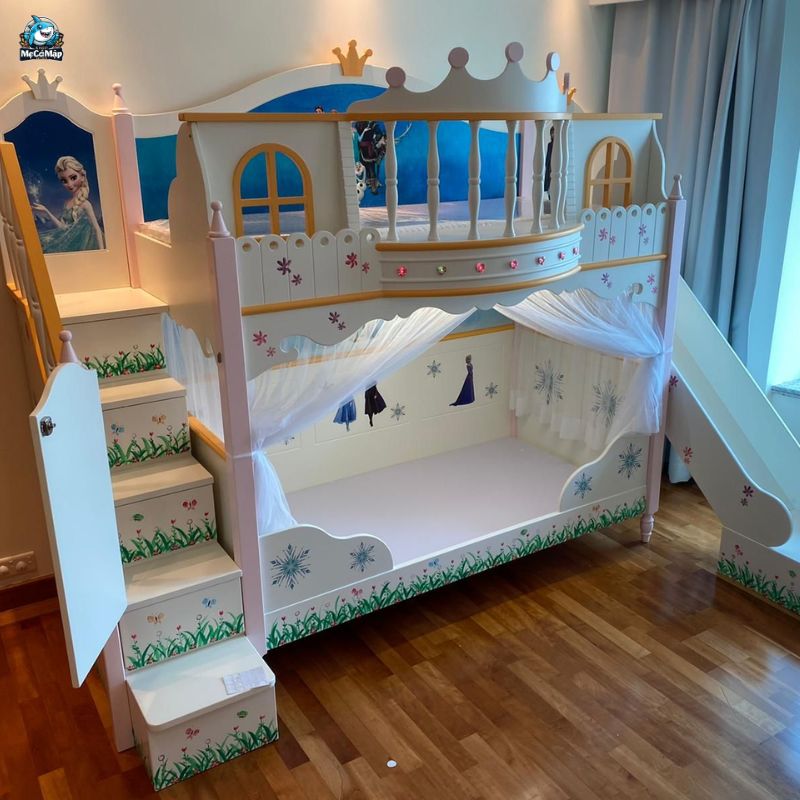 Lưu ý cách chọn và sử dụng giường tầng có cầu trượt cho bé