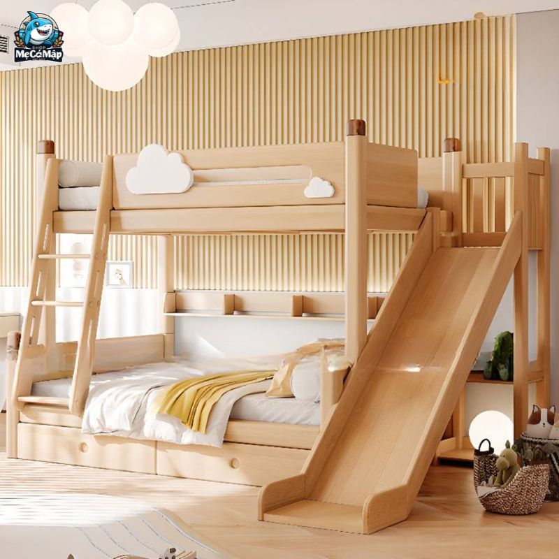 Lưu ý cách chọn và sử dụng giường tầng có cầu trượt cho bé