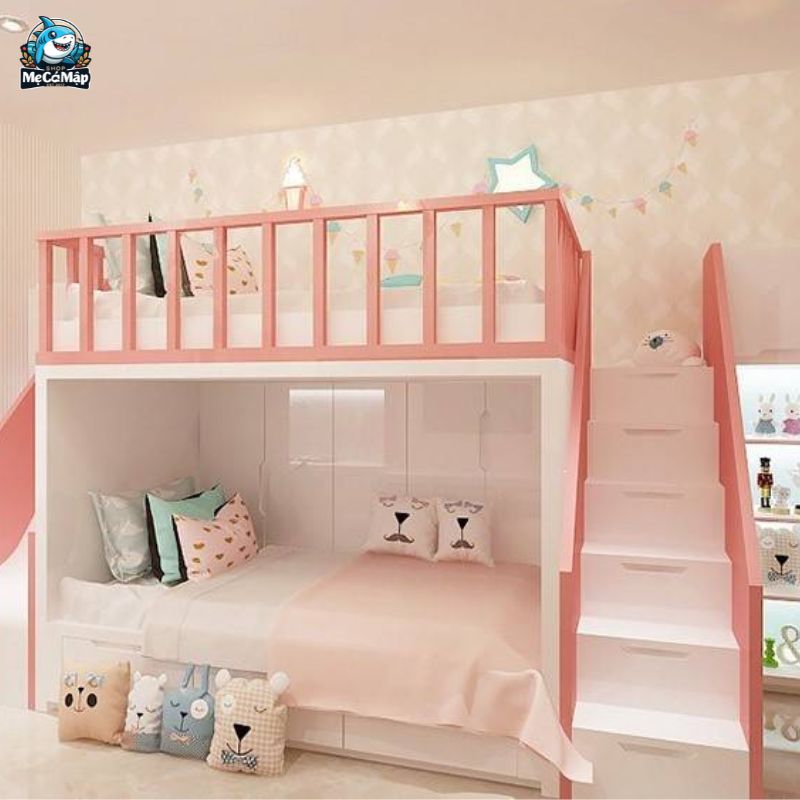 Lưu ý cách chọn và sử dụng giường tầng có cầu trượt cho bé