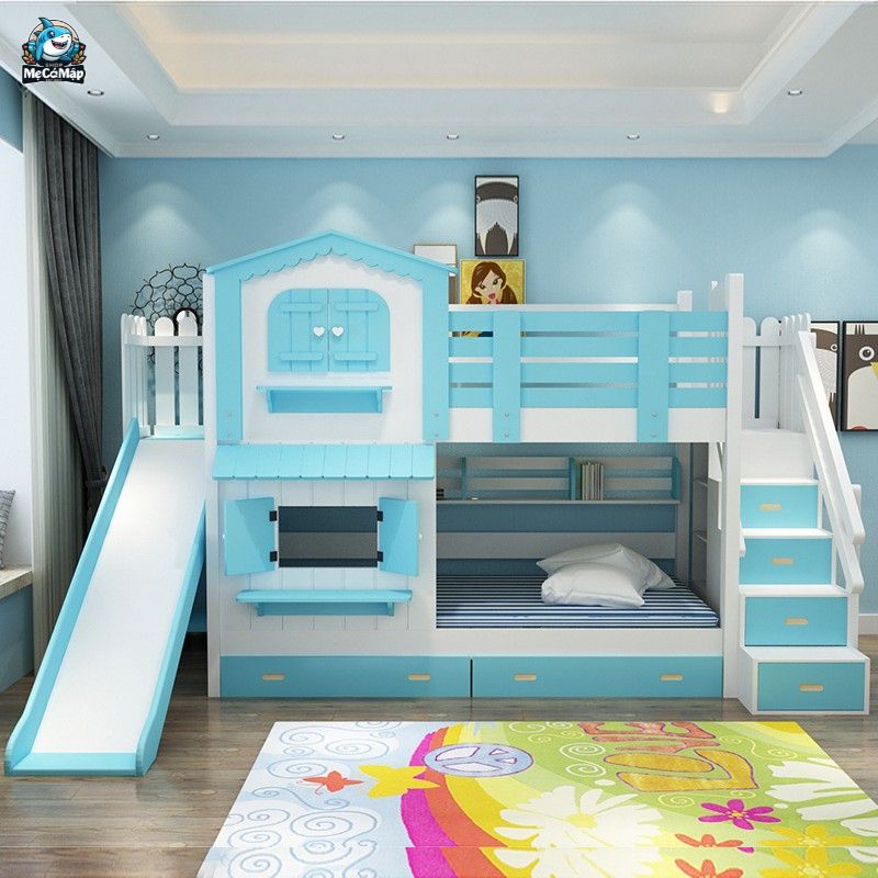 Lưu ý cách chọn và sử dụng giường tầng có cầu trượt cho bé