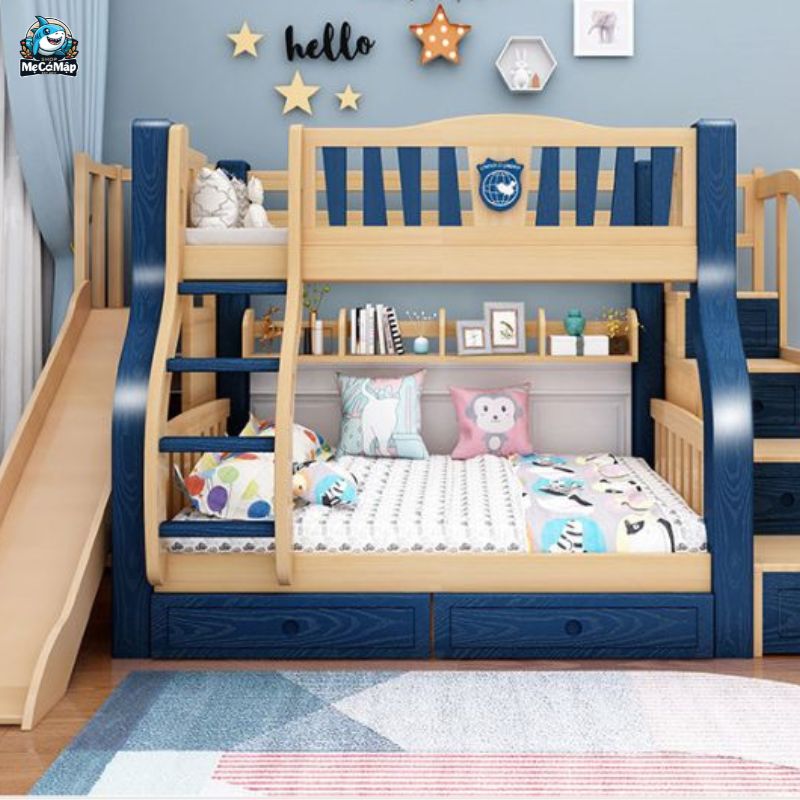 Lưu ý cách chọn và sử dụng giường tầng có cầu trượt cho bé