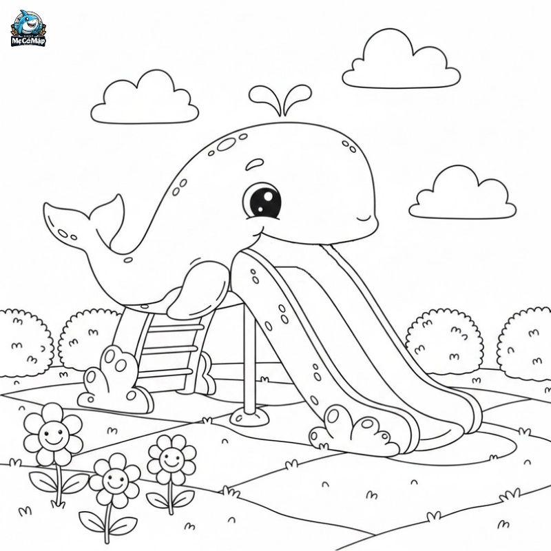 Tuyển tập 50+ mẫu tranh tô màu cầu trượt cho bé hot nhất 2026