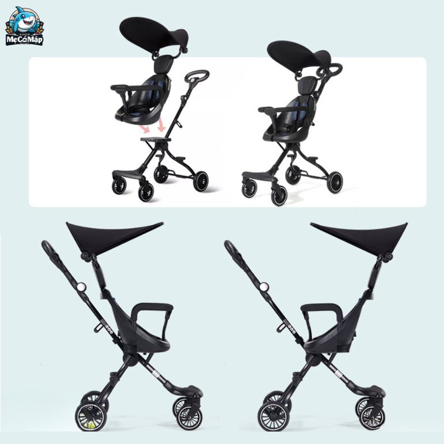 Xe đẩy 2 chiều Baobaohao V3 gấp gọn