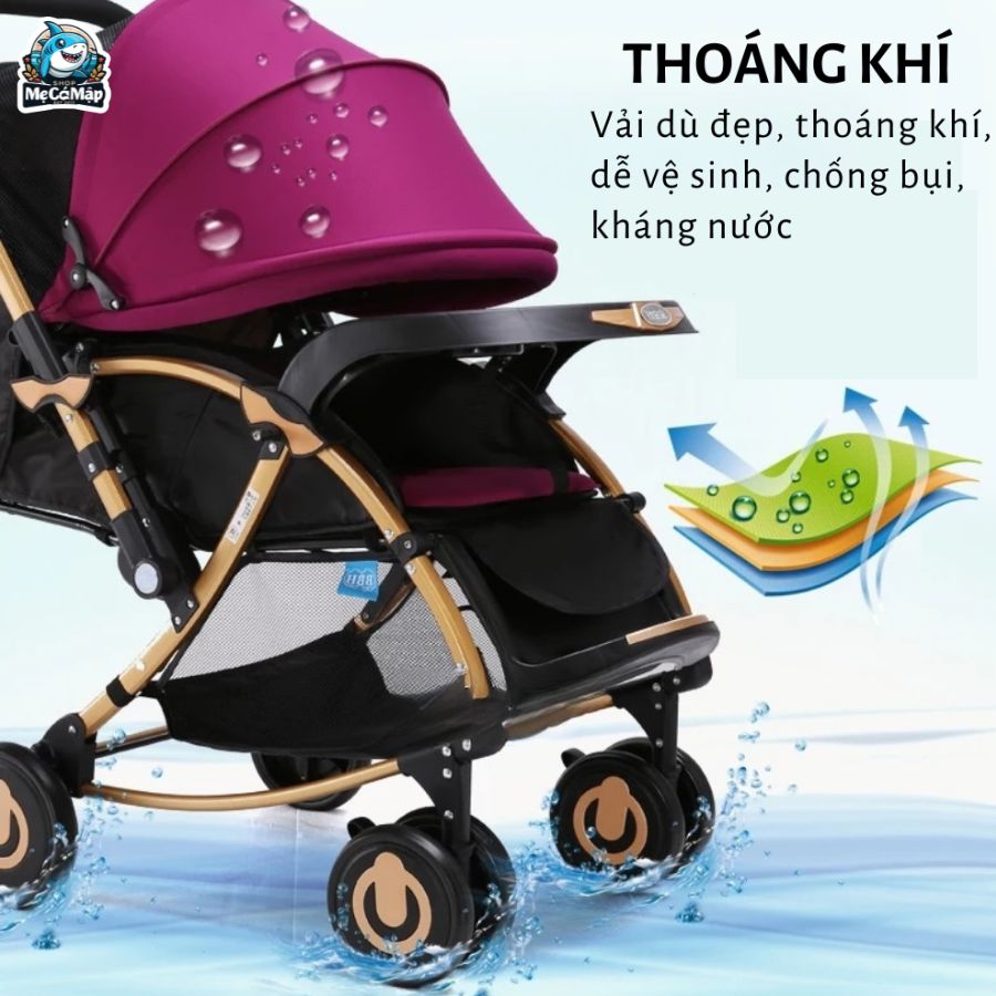 Xe đẩy gấp gọn 2 chiều Baobaohao C3