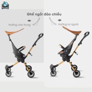 Xe đẩy Baobaohao V5b gấp gọn 2 chiều