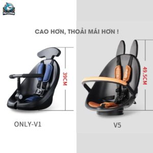 Xe đẩy Baobaohao V5b gấp gọn 2 chiều
