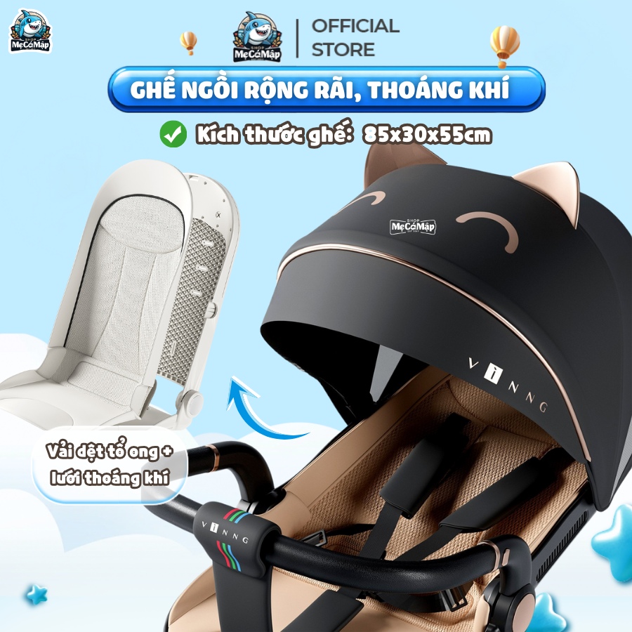 Xe đẩy gấp gọn Vinng Q7