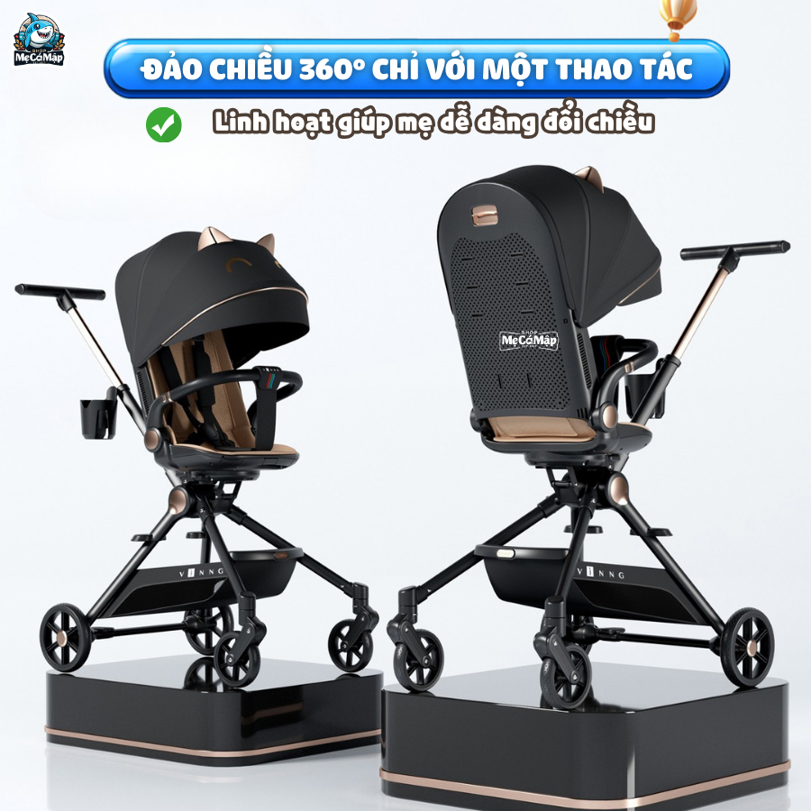 Xe đẩy gấp gọn Vinng Q7