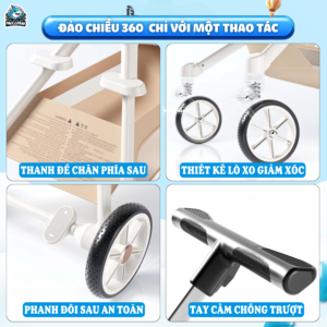 Xe đẩy gấp gọn Vinng Q7