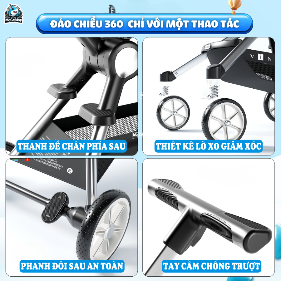 xe-day-cho-be-gap-gon-vinng-q7 (6) Xe đẩy gấp gọn Vinng Q7