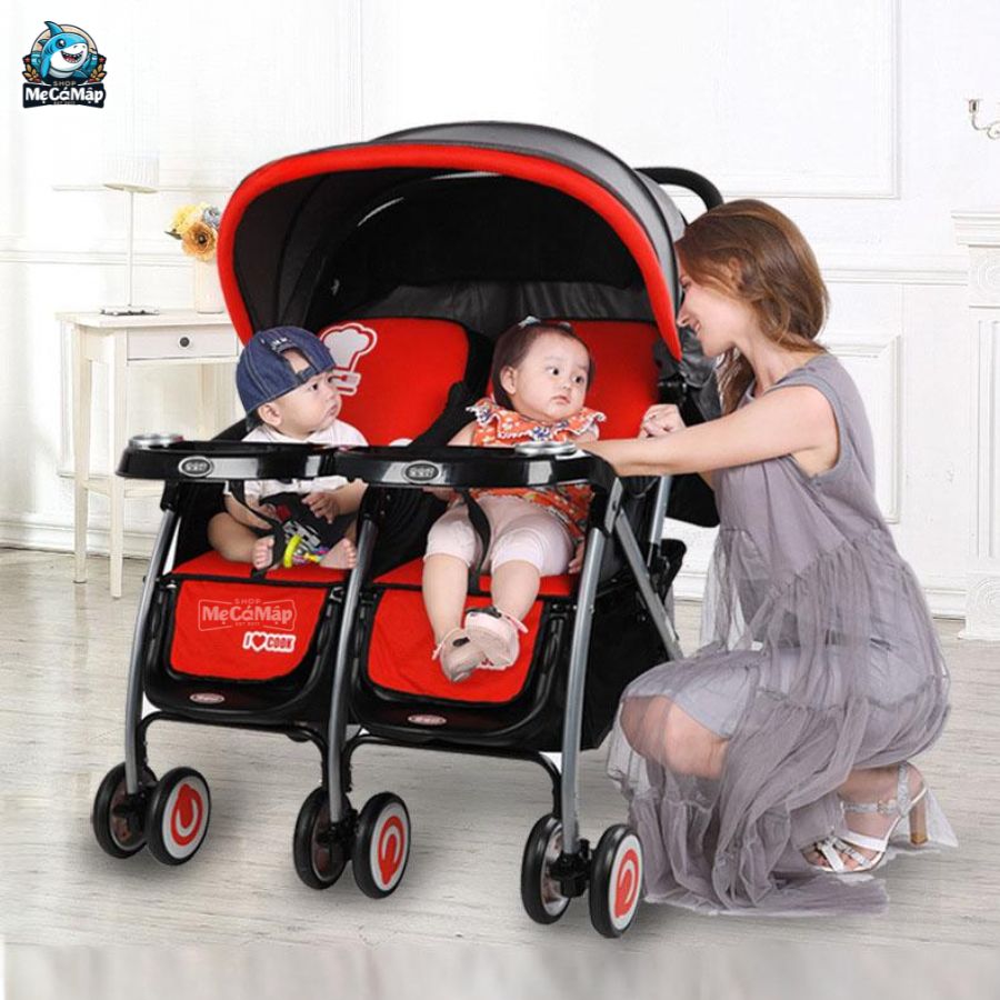 Xe đẩy đôi cho bé Baobaohao 703A, 703B