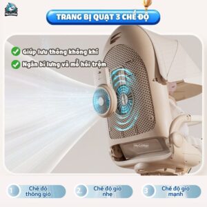 Xe đẩy gấp gọn 2 chiều Vinng Q11 cao cấp