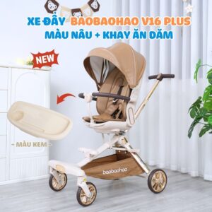 Xe đẩy Baobaohao gấp gọn 2 chiều V16 Plus