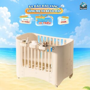 Nôi cũi nhựa đa năng Pakey P-NN01, P-NN02