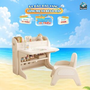 Bộ bàn học trẻ em Pakey E032