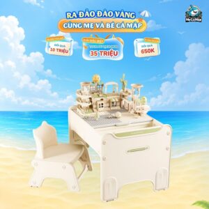 Bộ bàn học lego Pakey F22