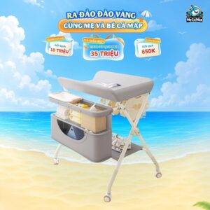 Bàn thay tã Lampa BT02 nâng cấp