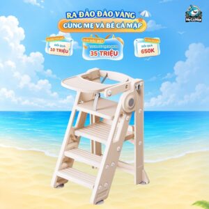 Ghế ăn dặm đa năng đứng bếp cho bé Pakey C003
