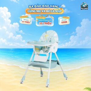 Ghế ăn dặm cho bé Pakey HA038 nâng cấp