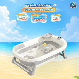 Chậu tắm Pakey có nhiệt kế P-CT03