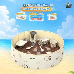 Bể bóng vải cho bé có họa tiết