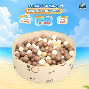Bóng nhựa mix màu cho bé