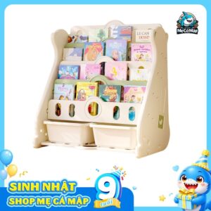 Kệ sách cho bé 5 tầng hình gấu - Pakey E096