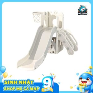 Cầu trượt máng dài 2m lâu đài P-CS06