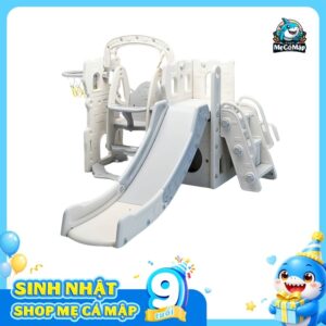 Cầu trượt xích đu máng dài 2m Pakey P-CS07