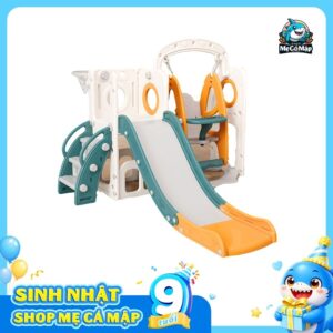 Cầu trượt xích đu Pakey lâu đài CS02